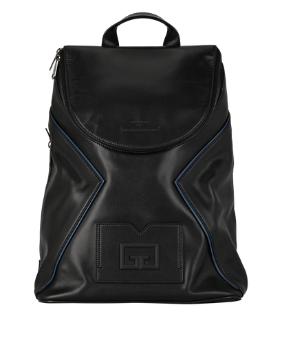 Backpack, &pound;395, Handbags, Black, Leather, Front view